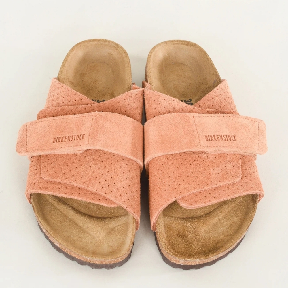 Birkenstock Kyoto Embossed Dot Sandal, Burnt Orange